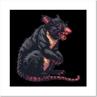 Pixel Tasmanian Devil Posters and Art